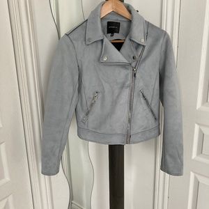Moto vegan suede jacket